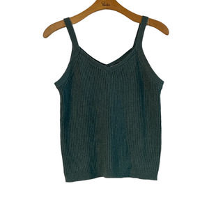 Ava & Viv Blue/Green Knit Tank Size 0X (14W)